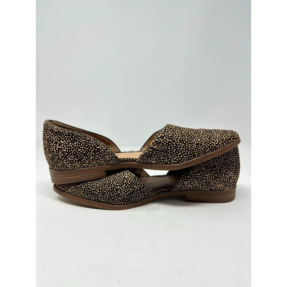 Madewell Marisa D'orsay Flat in Spotted Calf Hair Sz‎ 7